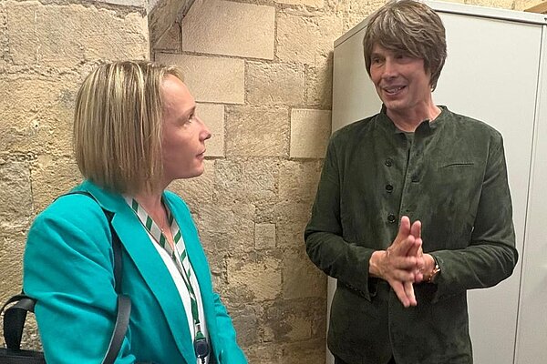 Helen with Prof. Brian Cox