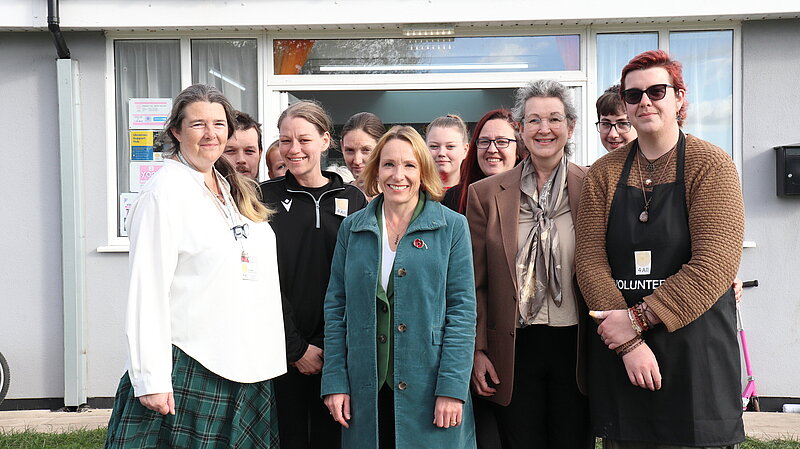 Helen with volunteers from the 4 All Foundation