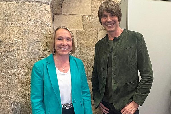 Helen with Prof. Brian Cox