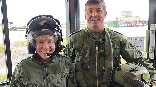 Helen at RAF Shawbury