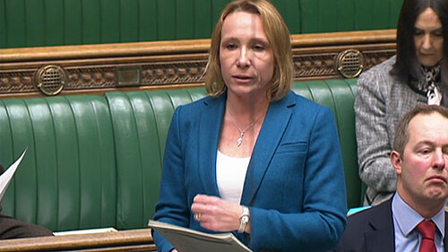 Helen Morgan in Parliament