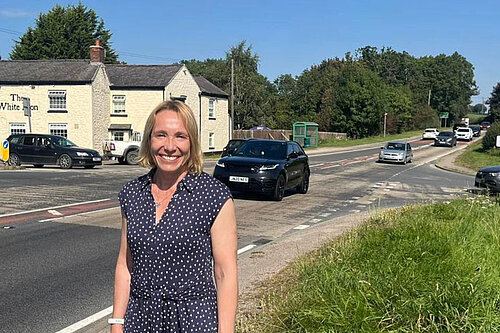 Helen at Llynclys crossroads