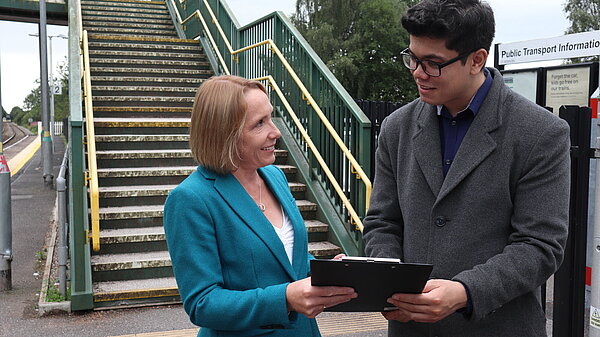 Helen at Whitchurch Station