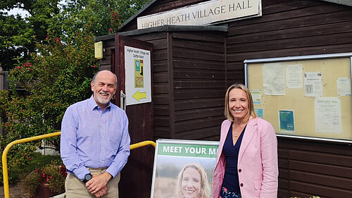 Helen Morgan with Malcolm Myles Hook in Higher Heath