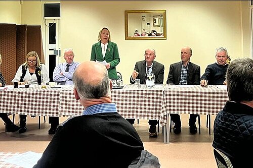 Helen at the Oswestry NFU AGM