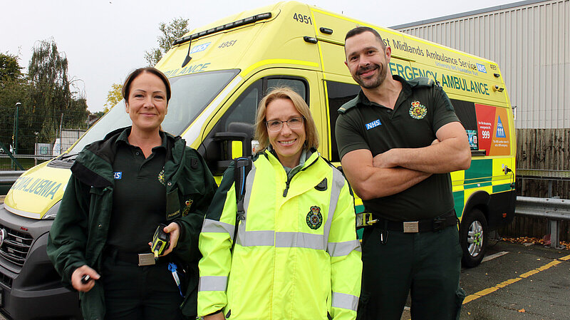 Helen starts a 12-hour ambulance shift with local paramedics