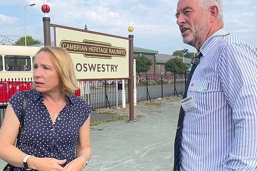 Helen at Oswestry Station