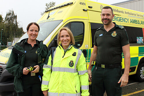 Helen starts a 12-hour ambulance shift with local paramedics