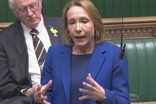 Helen speaking in Parliament